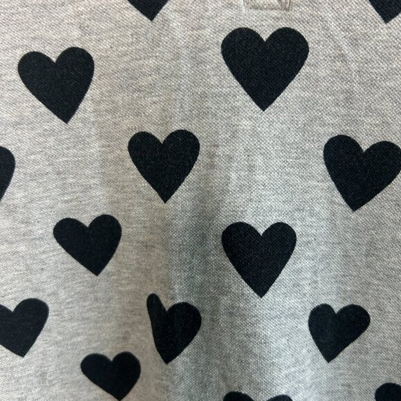Burberry Brit Gray Heart Print Stretch Cotton Pique Polo Shirt Size Small - Picture 6 of 8